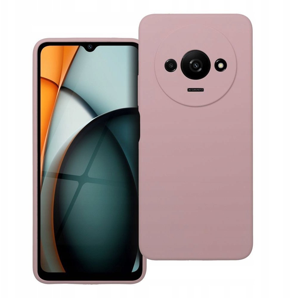 Futerał SILICONE 2mm do XIAOMI REDMI A3 4G pudrowy róż