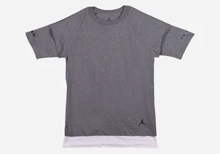 Nike Air Jordan Aj13 Double Layer Tee Dark Heather - Koszulki męskie - miniaturka - grafika 1