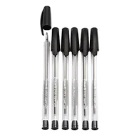 Długopisy - 6 x Supersoft Black Stick długopis przelewowy atrament - miniaturka - grafika 1