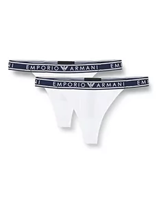 Emporio Armani Majtki Stringi (Paczka 2) Damskie, Biały, XL - Majtki damskie - miniaturka - grafika 1