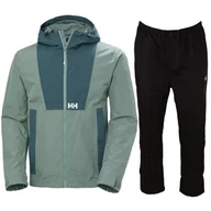 Pozostała odzież narciarska - Zestaw przeciwdeszczowy Helly Hansen Rig, mężczyźni, turkusowy - miniaturka - grafika 1