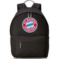 Torebki damskie - Plecak Szkolny Treningowy CZARNY BAYERN MONACHIUM Piłkarskie Sportowe Wzory - miniaturka - grafika 1