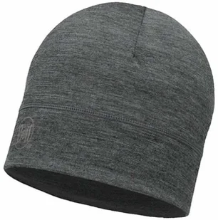 Buff Czapka Lightweight Merino Wool Hat Solid Grey - Czapki i chusty sportowe damskie - miniaturka - grafika 1