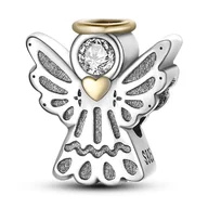 Wisiorki - Zawieszka SREBRO 925 Charms koralik do PANDORA Anioł - miniaturka - grafika 1