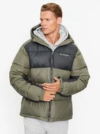 Odzież trekkingowa męska - Columbia Kurtka zimowa Pike Lake™ II Hooded Jacket 2050931 Zielony Regular Fit - miniaturka - grafika 1