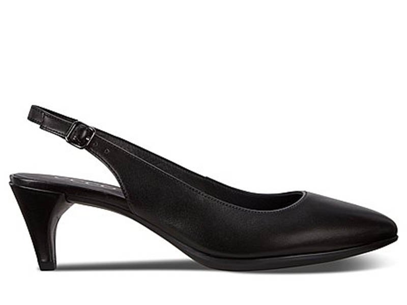 ECCO SHAPE 45 Czółenka damskie czarne skóra 35