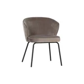 Fotele - Beżowe tapicerowane fotele jadalniane zestaw 2 szt. Admit – WOOOD - miniaturka - grafika 1