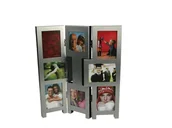 Ramki na zdjęcia - Ramka na 8 zdjęć, Parawan, srebrna - miniaturka - grafika 1