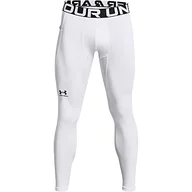 Legginsy - Under Armour Męskie legginsy ColdGear® Armour legginsy, Wht, 1366075, rozmiar XL - miniaturka - grafika 1