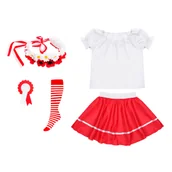 Dresy i komplety dla dziewczynek - ZESTAW NARODOWY BIAŁO-CZERWONY 98-110 5el - miniaturka - grafika 1