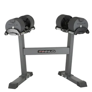Zestaw hantli systemowych ze stojakiem FINNLO SMARTLOCK 2x20 kg - Stojaki na hantle i obciążenia - miniaturka - grafika 1