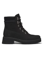 Botki damskie - Timberland Skórzane botki "Carnaby Cool" w kolorze czarnym - miniaturka - grafika 1