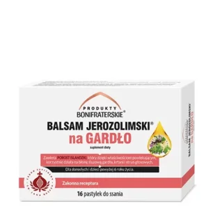 Konwent Bonifratów Balsam jerozolimski na gardło 16past 02893 - Przeziębienie i grypa - miniaturka - grafika 1