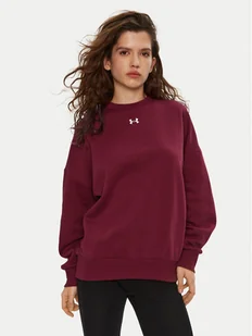 Under Armour Bluza UA Rival Fleece 1386463 Bordowy Oversize - Bluzy damskie - miniaturka - grafika 1