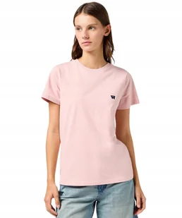 T-shirt Wrangler REGULAR TEE 112362576 Silver Pink S - Koszulki i topy damskie - miniaturka - grafika 1