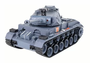 Czołg Zdalnie Sterowny RC 1:18 Armata Dym Tarcza Dźwięki Szary - Akcesoria i części modelarskie - miniaturka - grafika 4