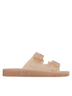 Klapki i japonki damskie - DeeZee Klapki CT1113-3 Beżowy - miniaturka - grafika 1