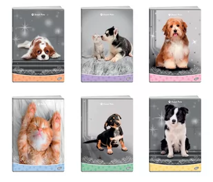 Tetis Zeszyt A5 32k kratka SWEET PETS EL-M13-032-KA5 - Zeszyty szkolne - miniaturka - grafika 1
