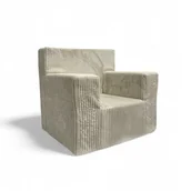 Fotele i pufy dla dzieci - FOTEL FOTELIK DZIECKA BEZPIECZNY POKÓJ PIANKOWY PUFA KRZESEŁKO - miniaturka - grafika 1