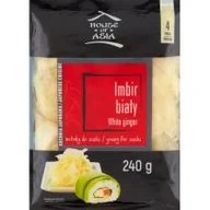 Koncentraty warzywne, przeciery - House of Asia Imbir do sushi biały 240 g - miniaturka - grafika 1