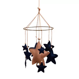 FILIBABBA Filibabba Karuzela muzyczna Gwiazdki Dark Blue - Karuzele dla niemowląt - miniaturka - grafika 1