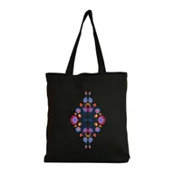 Torby i wózki na zakupy - TORBA NA ZAKUPY Kwiaty Kwiatki Na Ramię Shopper #1 - miniaturka - grafika 1