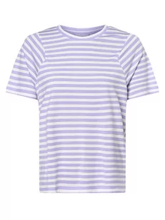 Vila - T-shirt damski  VICandie, lila|biały - Koszulki i topy damskie - miniaturka - grafika 1