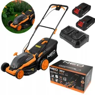 Kosiarki - NEO TOOLS Kosiarka Bezszczotkowa 380mm + 2x Akumulator 4Ah + Ładowarka podwójna - miniaturka - grafika 1