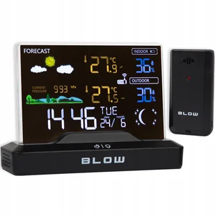 Stacja Pogodowa Bezprzewodowa Pogody Termometr Higrometr Barometr Zegar - Stacje pogodowe - miniaturka - grafika 1