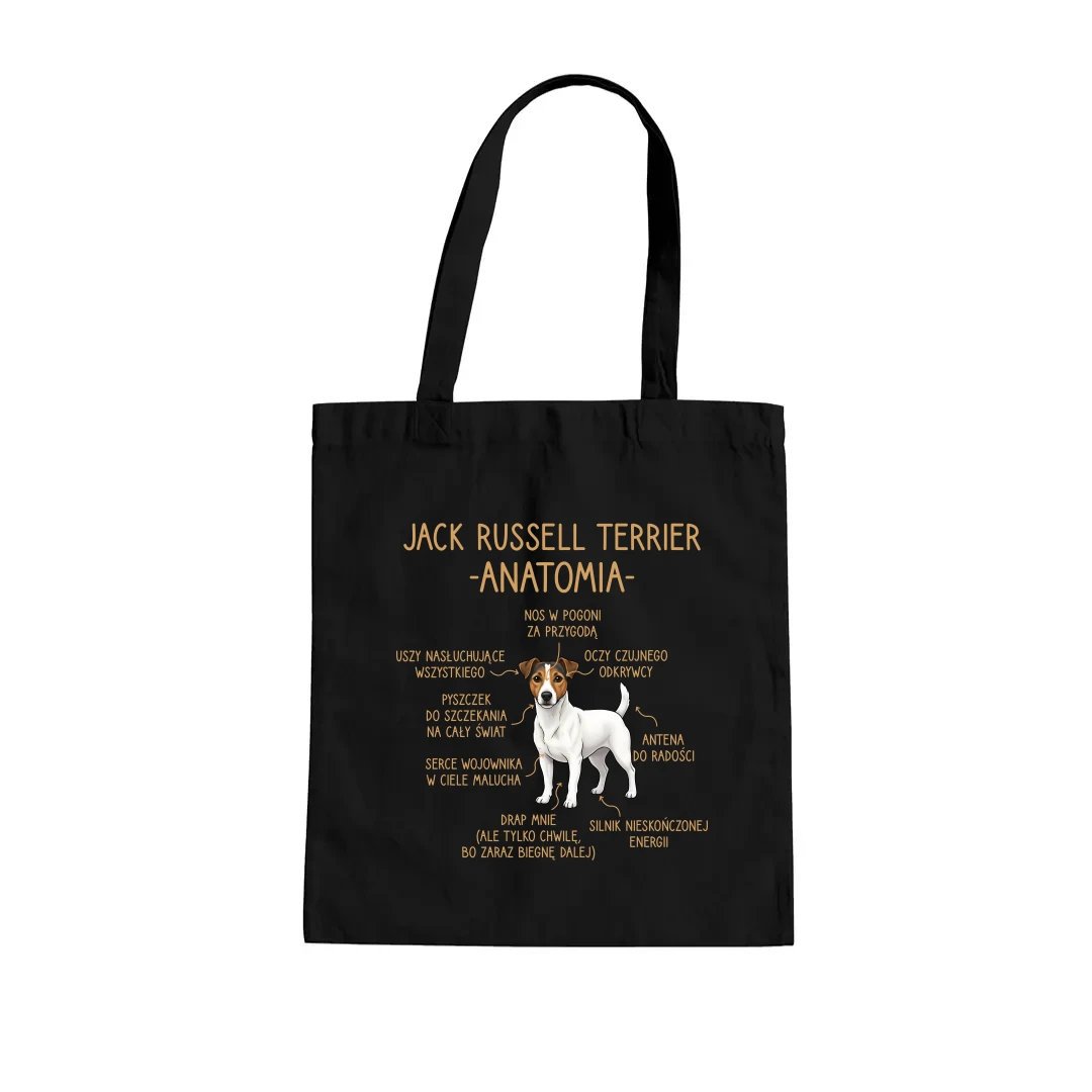 Jack Russell terrier - anatomia - torba na prezent
