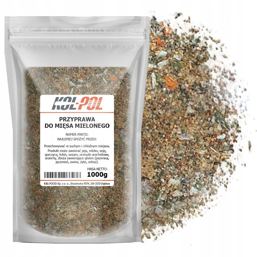 PRZYPRAWA DO MIĘSA MIELONEGO 1kg Aromatyczna mieszanka ziół jakość Kol-Pol