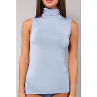 Bielizna nocna - Bluzka z golfem bez rękawów z ekologicznego modalu niebieska Today 6006 Sielei - miniaturka - grafika 1