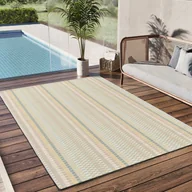 Dywany zewnętrzne - Prostokątny wielokolorowy dywan zewnętrzny 160 x 230 cm MANILA geometryczny - ATTICGO - miniaturka - grafika 1