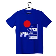 Odzież do sportów motorowych - T-shirt koszulka Subaru Impreza Blobeye niebieska-S - miniaturka - grafika 1