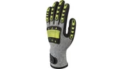 Rękawice robocze - Delta Plus Rekawice z włókna polietylenowego antyprzecięciowe dłoń powlekana nitrylem kolor żółto-czarno-szary rozmiar 9 MAIN VV910JA09 VV910JA09 - miniaturka - grafika 1