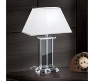 Lampy stojące - Orion LA 4-1202 - Kryształowa lampa stołowa VERONIQUE 1xE27/60W/230V biały/chrom - miniaturka - grafika 1