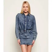 Sukienki - Patrizia Pepe Jeansowa sukienka - miniaturka - grafika 1