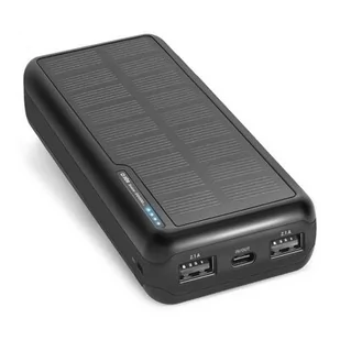 SBS Powerbank solarny 20000mAh Czarny TTBB20000SK - Powerbanki - miniaturka - grafika 2