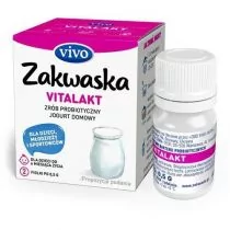 Vivo ZAKWASKI Jogurt domowy VITALAKT żywe kultury bakterii probiotyk opakowanie 2 x 0,5g ZAKWASKI - Zdrowa żywność - miniaturka - grafika 1