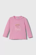 Bluzki dla niemowląt - Pinko Up longsleeve niemowlęcy kolor różowy - miniaturka - grafika 1
