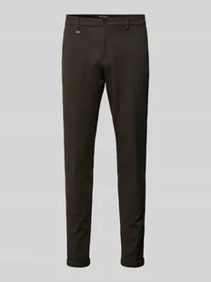 Spodnie do garnituru o kroju super skinny fit w kant - Spodnie męskie - miniaturka - grafika 1