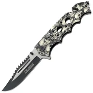 Noże - Nóż składany ratowniczy Master Cutlery TF-809BK Spring Assisted - Grey - miniaturka - grafika 1