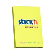 Szkolne artykuły papiernicze - STICKN Notes samoprzylepny żółty neon 76x51mm - miniaturka - grafika 1