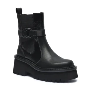 Liu Jo Skórzane botki na platformie FLAIR 16 - Botki damskie - miniaturka - grafika 1