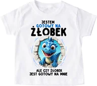 Koszulki dla chłopców - koszulka dla chłopca do żłobka DINO - miniaturka - grafika 1