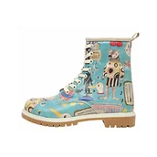 Botki damskie - DOGO Madness wegańskie botki damskie, niebieski, 36 EU - miniaturka - grafika 1