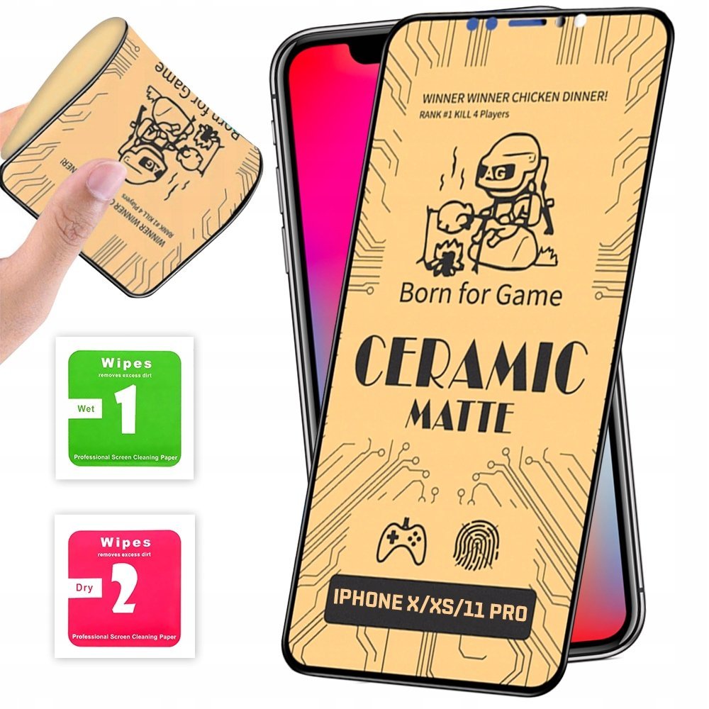 SZKŁO 5D HYBRYDOWE ELASTYCZNE CAŁY EKRAN MATOWE do IPHONE X XS 11 PRO