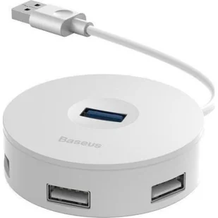 Baseus Baseus Hub USB Baseus CAHUB-F02 (3x USB 2.0; 1x USB 3.0; kolor biały) 2_231303 - Huby USB - miniaturka - grafika 1