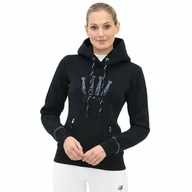 Bluzy sportowe damskie - Spooks Bluza damska CROWN SEQUIN - navy - miniaturka - grafika 1