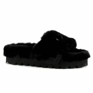 Klapki z futerkiem CARINII - Carinii - Klapki i japonki damskie - miniaturka - grafika 1